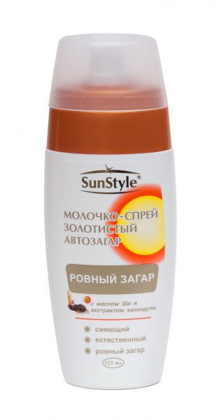 Автозагар молочко-спрей "Ровный загар" SunStyle, 125 мл Автозагар молочко-спрей "Ровный загар" SunStyle, 125 мл