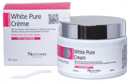 Отбеливающий крем для лица Skindom White Pure Cream