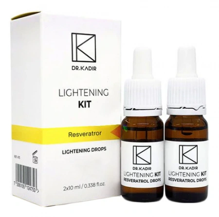 Ресвератрол для восстановления кожи Dr.Kadir Ligthening Kit Resveratrol Drops Капли,  2*10 мл