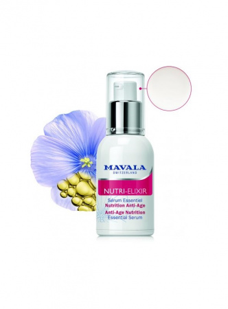 Антивозрастная сыворотка-бустер для лица и области вокруг глаз Mavala  Anti-Age Nutrition Essential Serum 30 мл.