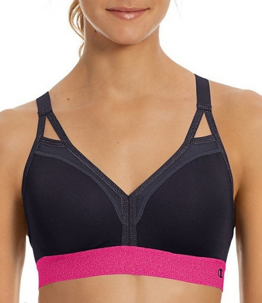 Спортивный бюстгальтер с V-образным вырезом