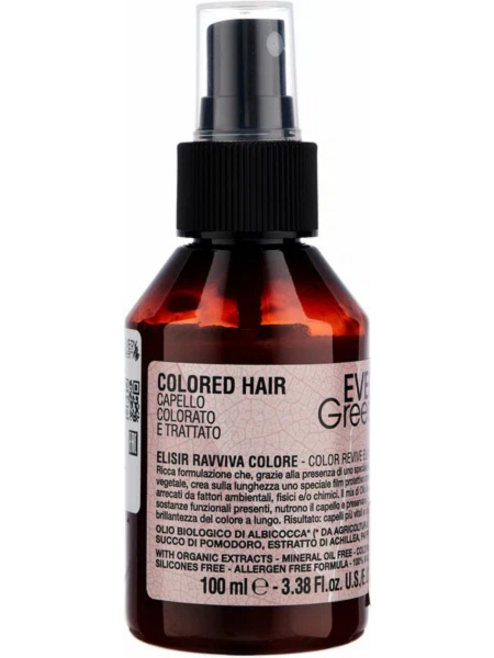 Средство для оживления цвета окрашенных волос Dikson EVERYGREEN COLORED HAIR Elixir revive, 100 мл