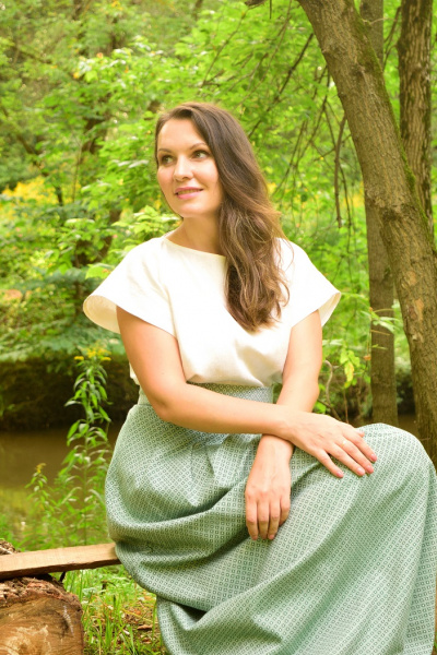 Льняной топ Душечка