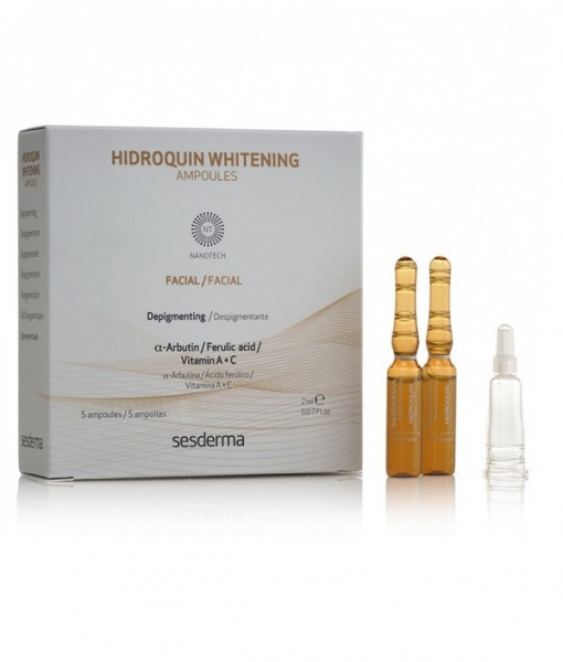 Депигментирующее средство в ампулах Hidroquin Whitening Ampoules, 10 мл Депигментирующее средство в ампулах Hidroquin Whitening Ampoules, 10 мл