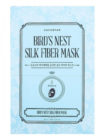 Дерматропная маска для лица "Гнездо Салангана"  Kocostar BIRD’S NEST SILK FIBER MASK, 25 мл