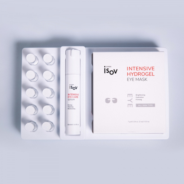 Набор для интенсивного ухода за глазами Isov Sorex Intensive Eye Care, Hydrogel Mask, Eye Care Serum,  30 мл Набор для интенсивного ухода за глазами Isov Sorex Intensive Eye Care, Hydrogel Mask, Eye Care Serum,  30 мл