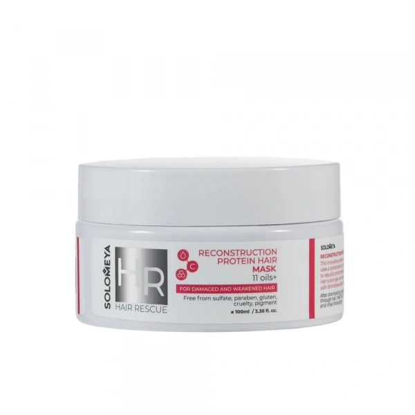 Реконструирующая маска для волос с Протеином Solomeya Reconstruction Protein Hair Mask, 100 мл Реконструирующая маска для волос с Протеином Solomeya Reconstruction Protein Hair Mask, 100 мл