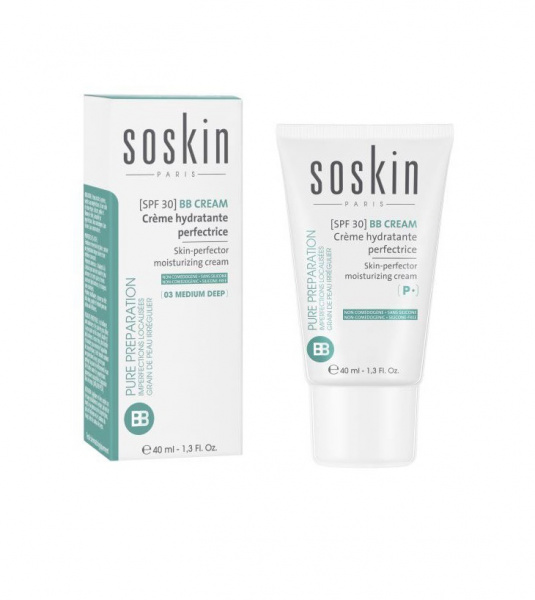 BB-крем тон 02 Soskin-Paris Skin-Perfector Moisturizing Cream 02 Medium, 40 мл