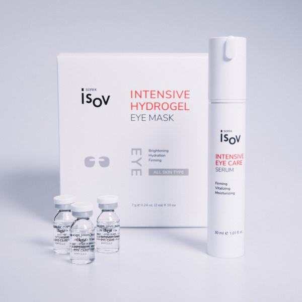 Набор для каркасной поддержки шеи, овала лица и декольте Isov Sorex Intensive Neck Care, Hydrogel Mask, Neck Care Serum,  30 мл Набор для каркасной поддержки шеи, овала лица и декольте Isov Sorex Intensive Neck Care, Hydrogel Mask, Neck Care Serum,  30 мл