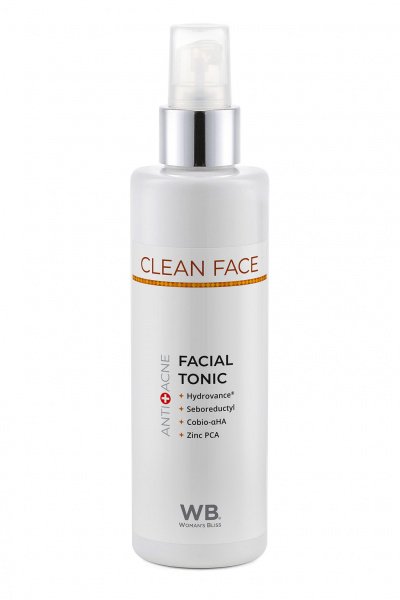Тоник для лица анти-акне для проблемной и жирной кожи Woman's Bliss Facial Tonic,  200 мл Тоник для лица анти-акне для проблемной и жирной кожи Woman's Bliss Facial Tonic,  200 мл