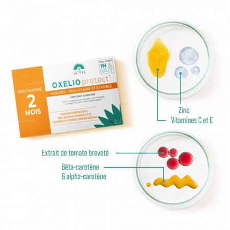 Окселио - капсулы для здорового и красивого загара Jaldes Laboratoire Oxelio, 60 капсул Окселио - капсулы для здорового и красивого загара Jaldes Laboratoire Oxelio, 60 капсул