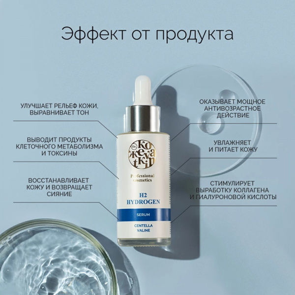 Водородная сыворотка Dr.Kozhevatkin, 50 мл. Водородная сыворотка Dr.Kozhevatkin, 50 мл.