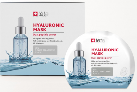 Маска тканевая TETe Cosmeceutical BOX Hyaluronic Mask "SOS  and Post treatment force”