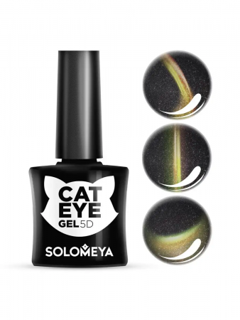 Гель-лак Кошачий глаз Мейн-Кун 2 Solomeya 5D Vip Cat Eye Maine Coon 2