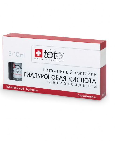 Гиалуроновая кислота с антиоксидантами TETe Cosmeceutical Hyaluronic Acid and Antioxidants, 30 мл Гиалуроновая кислота с антиоксидантами TETe Cosmeceutical Hyaluronic Acid and Antioxidants, 30 мл
