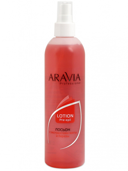 Лосьон перед депиляцией с экстрактом мяты и березы Aravia Professional Lotion Pre-Epil, 300 мл Лосьон перед депиляцией с экстрактом мяты и березы Aravia Professional Lotion Pre-Epil, 300 мл