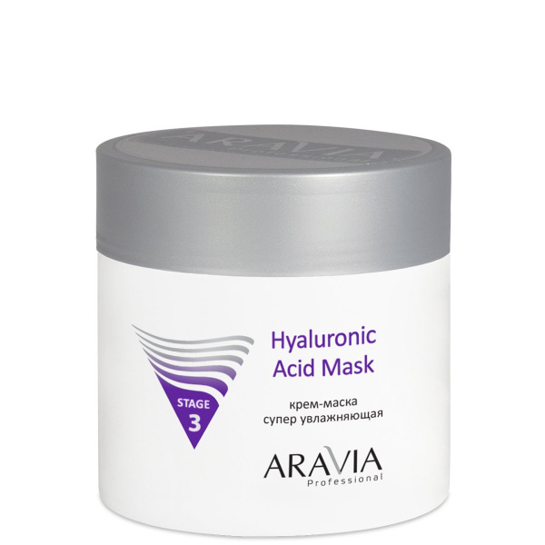 Крем-маска с эффектом супер увлажнения Aravia Hyaluronic Acid Mask, 300 мл Крем-маска с эффектом супер увлажнения Aravia Hyaluronic Acid Mask, 300 мл