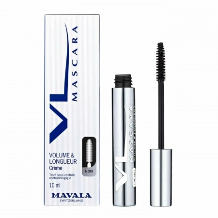 Тушь кремовая Объем, Длина и Восстановление Черная 10 мл Mavala Mascara VL Creamy, 10 мл