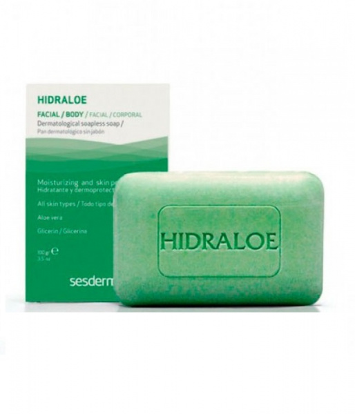 Дерматологическое мыло с алое для лица и тела Hidraloe Soupless Soup, 100 гр Дерматологическое мыло с алое для лица и тела Hidraloe Soupless Soup, 100 гр