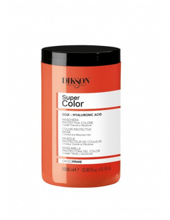Маска для защиты цвета окрашенных и обесцвеченных волос Dikson Diksoprime Color protective mask with goji berries and hyaluronic acid, 1000 мл.