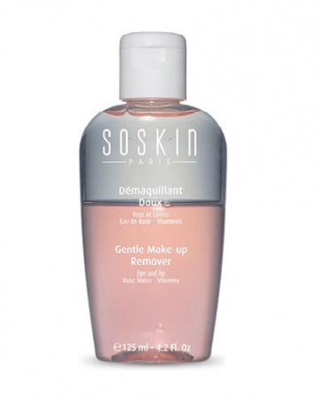 Двухфазный лосьон для снятия макияжа Soskin Gentle Make Up Remover All Skin Types, 100 мл.