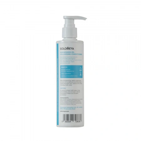 Кондиционер  для придания объема волосам с маслом Макадамии Solomeya Macadamia Oil Volumising Сonditioner, 250 мл Кондиционер  для придания объема волосам с маслом Макадамии Solomeya Macadamia Oil Volumising Сonditioner, 250 мл