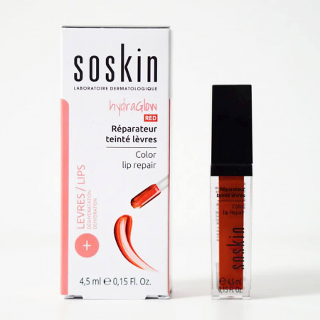 Восстанавливающее масло-блеск для губ Soskin Color lip repair, 4,5 мл