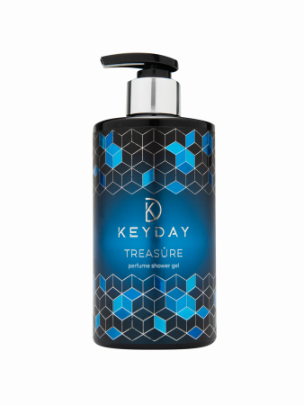 Гель для душа с экстрактом гамамелиса KeyDay Treasure Blue, 450 мл