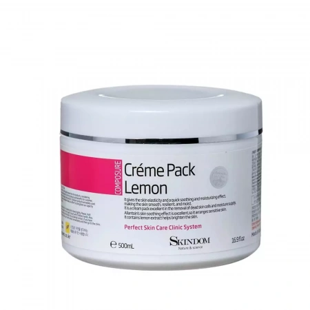Крем-маска для лица с экстрактом лимона Skindom Cream Pack Lemon, 500 мл