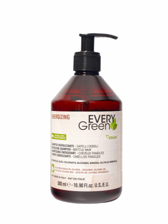 Шампунь против выпадения волос Dikson EVERY GREEN VEGAN LOSS CONTROL SHAMPOO ENERGIZZANTE, 500 мл.