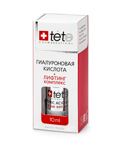 Мини гиалуроновая кислота + лифтинг комплекс TETe Cosmeceutical MINI Hyaluronic Acid Lifting Complex, 10 мл Мини гиалуроновая кислота + лифтинг комплекс TETe Cosmeceutical MINI Hyaluronic Acid Lifting Complex, 10 мл