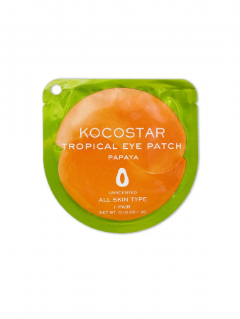 Гидрогелевые патчи для глаз Тропические фрукты (Папайя) Kocostar Tropicla Eye Patch (Papaya), 3 г., 2 патча