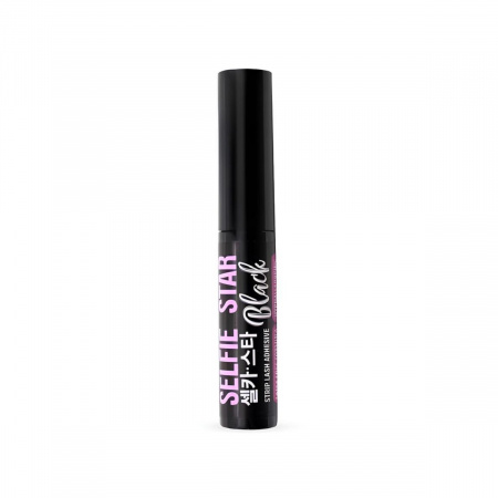 Клей для накладных ресниц с кисточкой Черный Selfie Star Strip Lash Adhesive Black