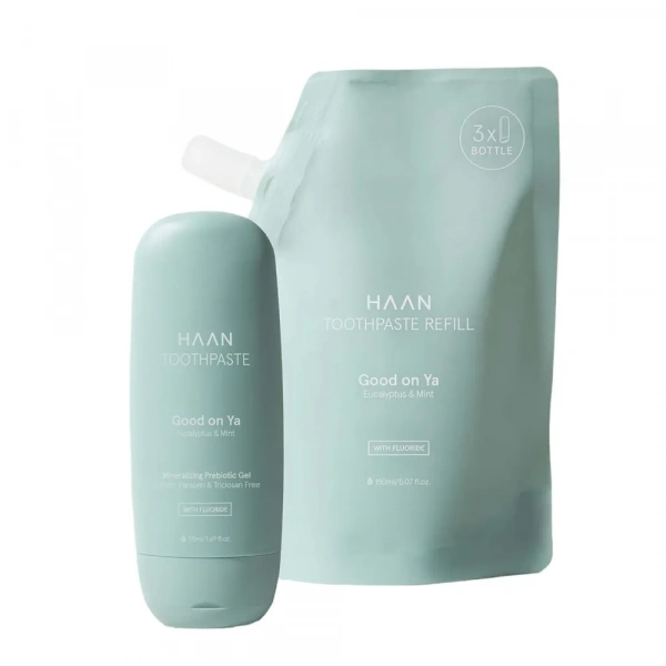 Зубная паста с пребиотиками Эвкалипт и мята HAAN TOOTHPASTE GOOD ON YA, 50 мл