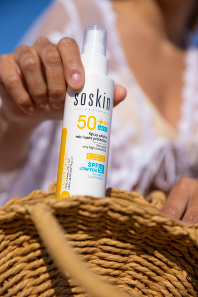 Солнцезащитный спрей высокой степени защиты SPF 50+ Soskin-Paris Sun Very High Protection SPF 50+, 150 мл