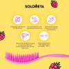Solomeya Wet Detangler Brush Oval Raspberry / Расческа для сухих и влажных волос с ароматом Малины, 1 шт