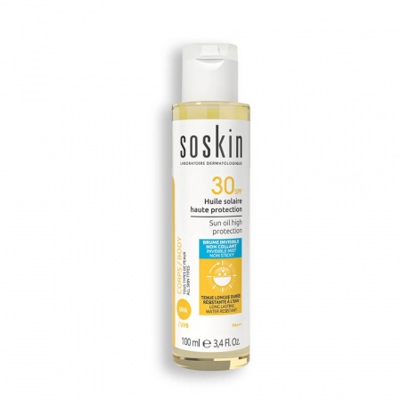 Масло солнцезащитное SPF30 Soskin Sun oil high protection, 100 мл