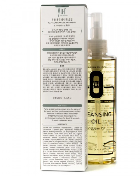 Гидрофильное масло YU.R Soybean cleansing oil, 250 мл