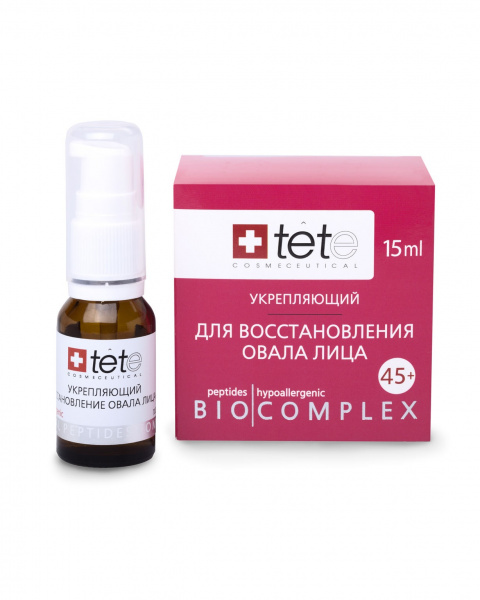 Биокомплекс для восстановления овала лица TETe Cosmeceutical Biocomplex 45+, 15 мл Биокомплекс для восстановления овала лица TETe Cosmeceutical Biocomplex 45+, 15 мл