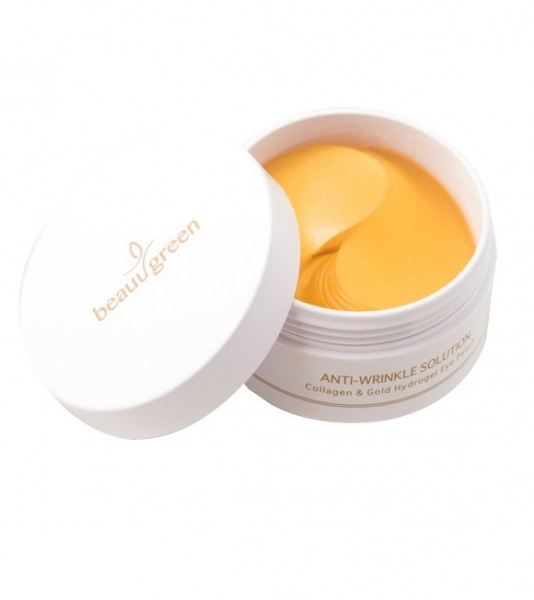 Гидрогелевые патчи для глаз с коллагеном и золотом BeauuGreen Hydrogel Collagen and Gold Eye Patch, 60 шт