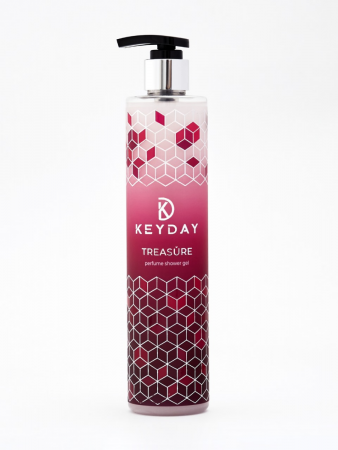 Гель для душа с экстрактом жемчуга Keyday Treasure Rose, 350 мл