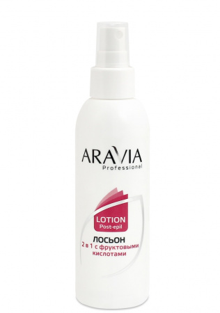 Лосьон "2 в 1" c фруктовыми кислотами против вросших волос и для замедления роста волос Aravia Professional Lotion Post-Epil