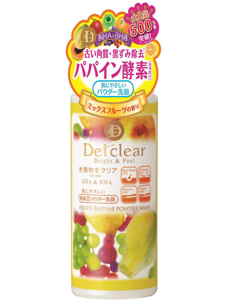 Пудра для умывания с AHA и BHA с эффектом пилинга Meishoku AHA and BHA Fruits Enzyme Powder Wash, 75 гр