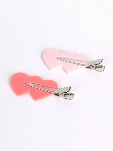 Solomeya Заколка-зажим для волос в форме сердца / No Crease Hair Clips Heart, набор из 4 шт, ref. 230418-002 Solomeya Заколка-зажим для волос в форме сердца / No Crease Hair Clips Heart, набор из 4 шт, ref. 230418-002