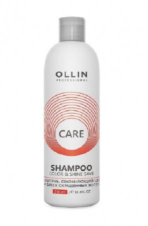 Шампунь, сохраняющий цвет и блеск окрашенных волос OLLIN Professional, 250мл