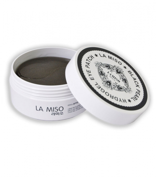 Гидрогелевые патчи для глаз с черным жемчугом La Miso Black Pearl Hydrogel Eye Patch, 60 шт