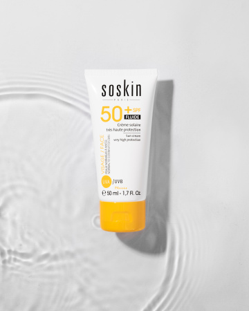 Солнцезащитный флюид SPF 50 Soskin SPF50+ Sun Cream Fluid, 50 мл