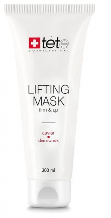 Лифтинг маска для лица с экстрактом икры и алмазной микропудрой TETe Cosmeceutical Lifting Mask Caviar and Diamonds, 200 мл.