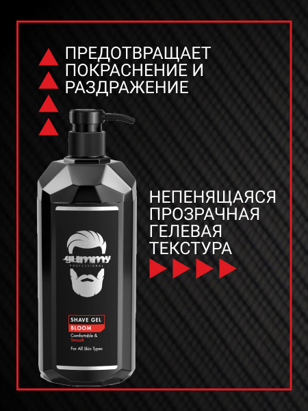 Гель для бритья GUMMY BLOOM с дозатором, 1000 мл