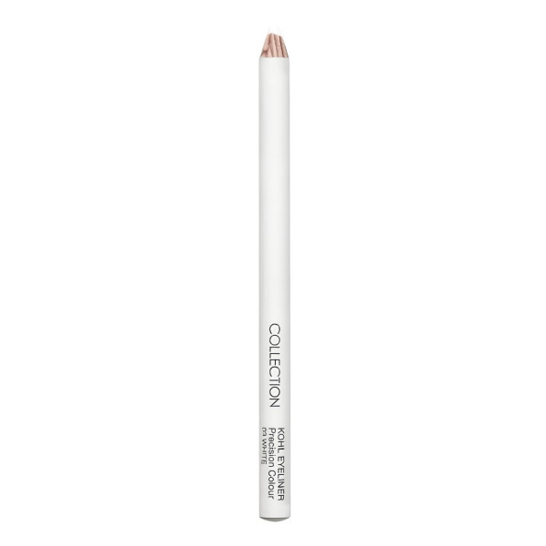 Карандаш-каял для глаз Белый Collection Kohl Eyeliner Precision Colour White U5168, 4 гр Карандаш-каял для глаз Белый Collection Kohl Eyeliner Precision Colour White U5168, 4 гр